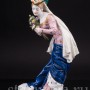 Фарфоровая статуэтка девушки Дама с букетом роз, Dressel, Kister & Cie, Германия, нач. 20 века.