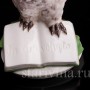 Фигурка птицы из фарфора Сова с книгами, Nymphenburg, Германия, до 1990 г.