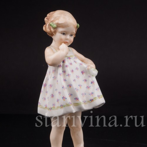 Фигурка девочки из фарфора "Только я!", Royal Worcester, Великобритания, 1953 г.