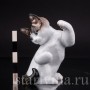 Фарфоровая статуэтка Играющий кот, Rosenthal, Германия, 1972-84 гг.