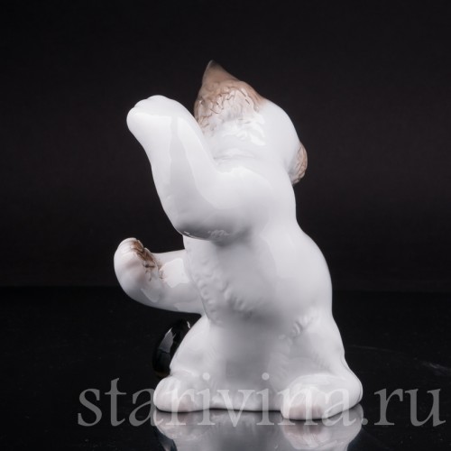 Фарфоровая статуэтка Играющий кот, Rosenthal, Германия, 1972-84 гг.