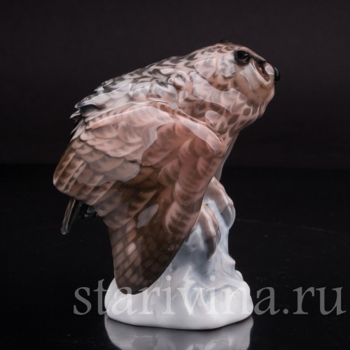 Статуэтка птицы из фарфора Ушастая сова, Rosenthal, Германия, 1924 г.
