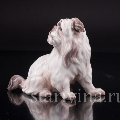 Фарфоровая статуэтка собаки Денди-динмонт-терьер, Dahl Jensen, Дания, сер. 20 века.