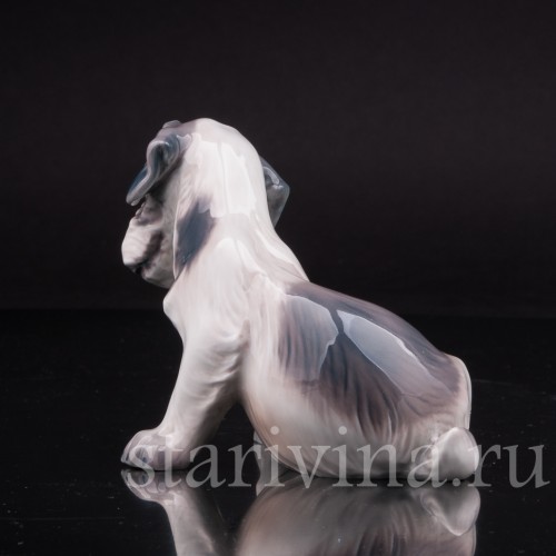 Статуэтка собаки из фарфора Щенок селихем терьера, Dahl Jensen, Дания, сер. 20 в.