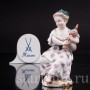 Фарфоровая статуэтка Девочка с волынкой, Девичий оркестр, Meissen, Германия, 19 в.