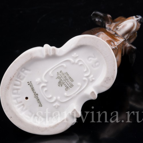 Фигурка собаки из фарфора Такса, миниатюра, Rosenthal, Германия, 1953 г.