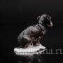 Фигурка собаки из фарфора Такса, миниатюра, Rosenthal, Германия, 1953 г.