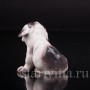Статуэтка собаки из фарфора Щенок бульдога, миниатюра, Dahl Jensen, Дания.
