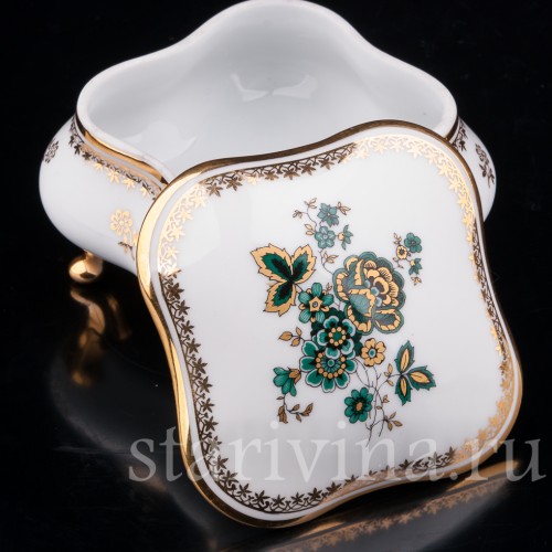 Фарфоровая Шкатулка, Limoges, Франция, вт. пол. 20 в.