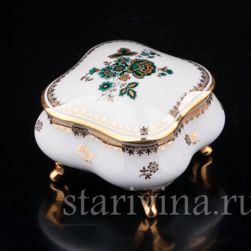 Фарфоровая Шкатулка, Limoges, Франция, вт. пол. 20 в.
