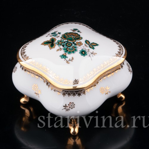 Фарфоровая Шкатулка, Limoges, Франция, вт. пол. 20 в.