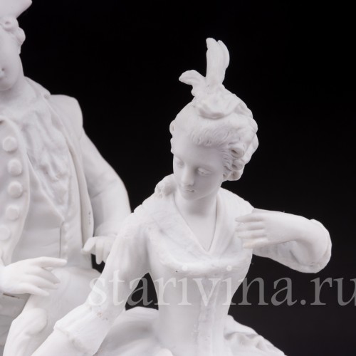 Бисквитная композиция Катание на санках, Германия, кон 19 - нач 20 вв.