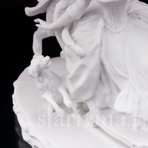 Бисквитная композиция Катание на санках, Германия, кон 19 - нач 20 вв.