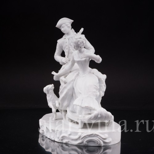 Бисквитная композиция Катание на санках, Германия, кон 19 - нач 20 вв.