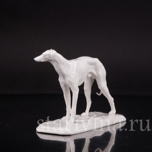 Фарфоровая статуэтка Грейхаунд Nymphenburg, Германия.