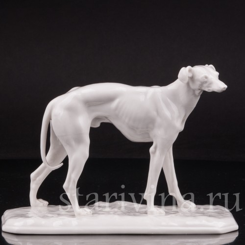 Фарфоровая статуэтка Грейхаунд Nymphenburg, Германия.