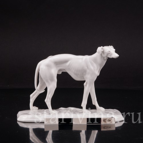 Фарфоровая статуэтка Грейхаунд Nymphenburg, Германия.