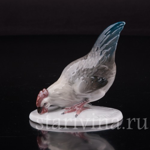 Фигурка птицы из фарфора Курица, Rosenthal, Германия, 1941 год.