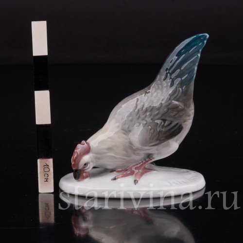 Фигурка птицы из фарфора Курица, Rosenthal, Германия, 1941 год.