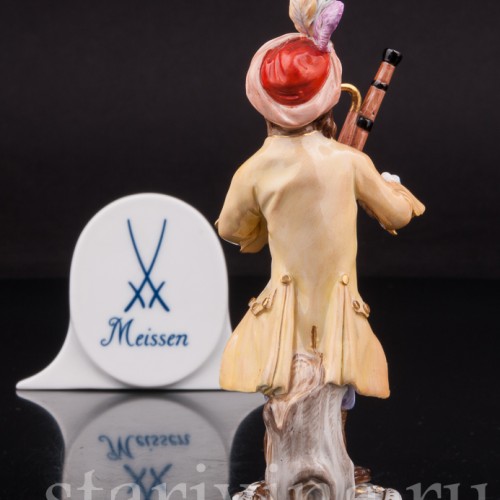 Фигурка из фарфора Обезьяна с фаготом, Meissen, Германия, сер. 19 - нач. 20 вв.