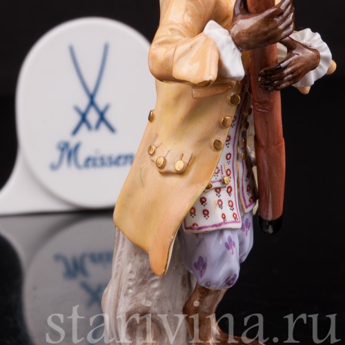 Фигурка из фарфора Обезьяна с фаготом, Meissen, Германия, сер. 19 - нач. 20 вв.
