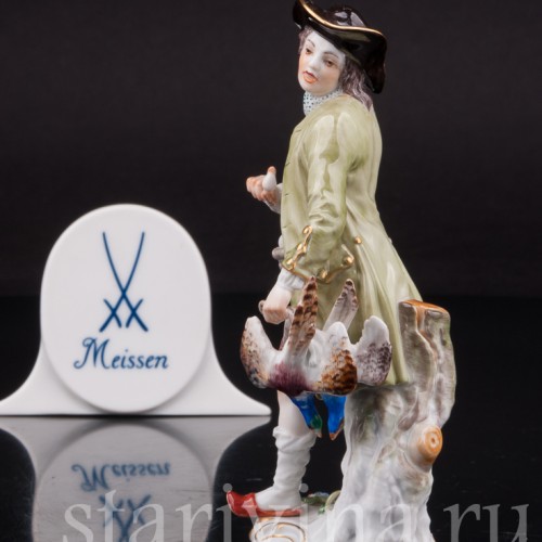 Фарфоровая фигурка Продавец птицы, Cries de Paris, Meissen, Германия.