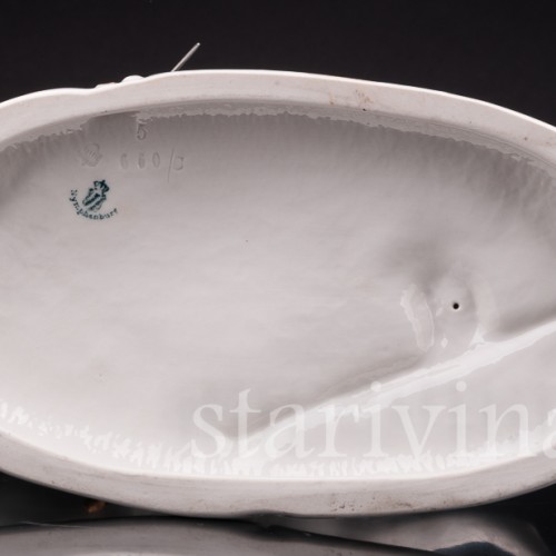 Фарфоровая статуэтка Баварский кирасир, 1770 г, Nymphenburg, Германия, 1930-40 гг.