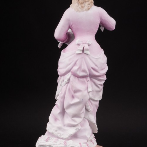 Фарфоровая статуэтка девушки Дама с веером, Richard Eckert & Co, Германия, 1894-1908 гг.