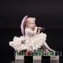 Фигурка из фарфора Девочка с зонтиком, кружевная, Sitzendorf, Германия, вт. пол. 20 в.