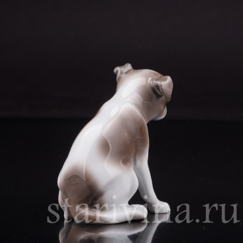 Статуэтка собаки из фарфора Мопс, миниатюра, Hutschenreuther, Германия, 1920-38 гг.