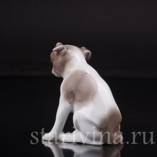Статуэтка собаки из фарфора Мопс, миниатюра, Hutschenreuther, Германия, 1920-38 гг.