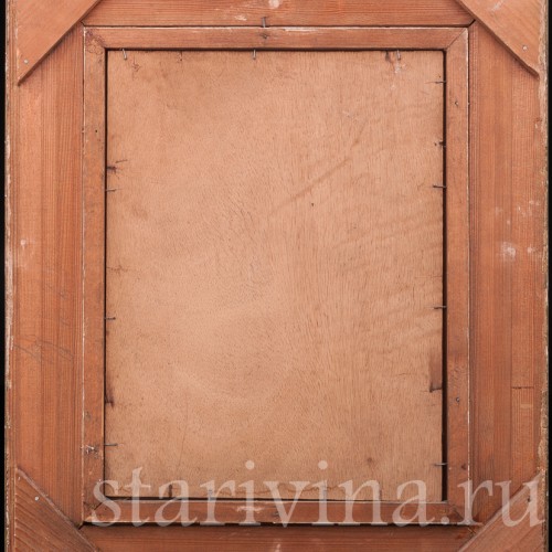 Картина маслом на холсте Мальчик в кожаных штанах с собакой, Германия, ок. 1900 г.