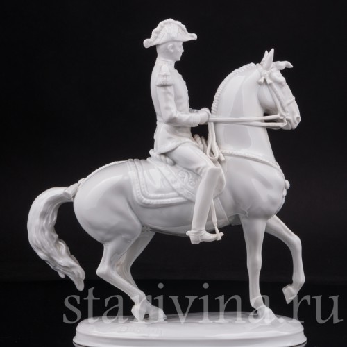 Фарфоровая статуэтка всадника Пируэт, испанская школа верховой езды Augarten, Австрия, сер. 20 века.