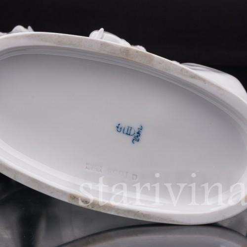 Фарфоровая статуэтка всадника Пируэт, испанская школа верховой езды Augarten, Австрия, сер. 20 века.