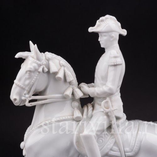 Фарфоровая статуэтка всадника Пируэт, испанская школа верховой езды Augarten, Австрия, сер. 20 века.