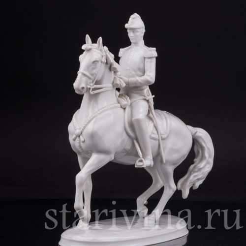 Фарфоровая статуэтка всадника Пируэт, испанская школа верховой езды Augarten, Австрия, сер. 20 века.