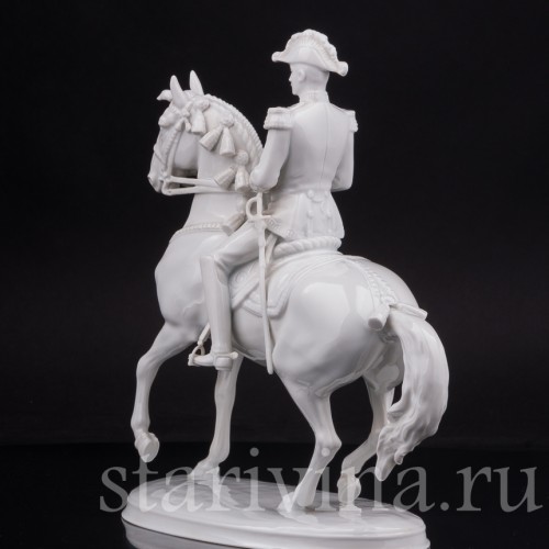 Фарфоровая статуэтка всадника Пируэт, испанская школа верховой езды Augarten, Австрия, сер. 20 века.