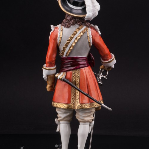 Статуэтка из фарфора Офицер Шотландской гвардии, 1660, Sitzendorf, Германия, сер. 20 в.