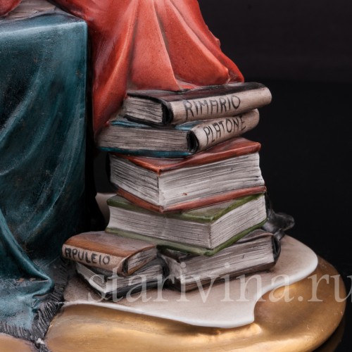 Бисквитная фарфоровая статуэтка Поэт, Capodimonte, Италия, вт. пол. 20 века.