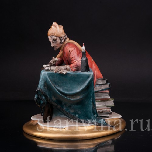 Бисквитная фарфоровая статуэтка Поэт, Capodimonte, Италия, вт. пол. 20 века.
