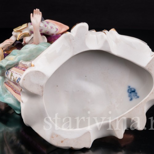 Фарфоровая статуэтка Пылкий поклонник, пара, Volkstedt, Германия, до 1935 г.