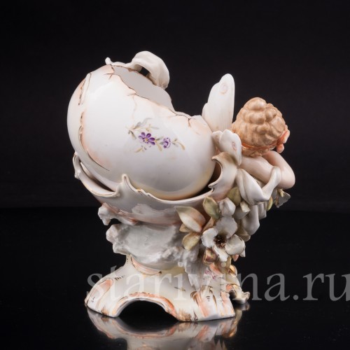 Фарфоровая статуэтка Спящая фея Volkstedt, Германия, кон. 19 в.