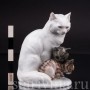 Фарфоровая статуэтка Кошка с котятами, Rosenthal, Германия, 1928 год.