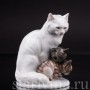 Фарфоровая статуэтка Кошка с котятами, Rosenthal, Германия, 1928 год.