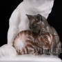 Фарфоровая статуэтка Кошка с котятами, Rosenthal, Германия, 1928 год.