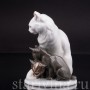 Фарфоровая статуэтка Кошка с котятами, Rosenthal, Германия, 1928 год.