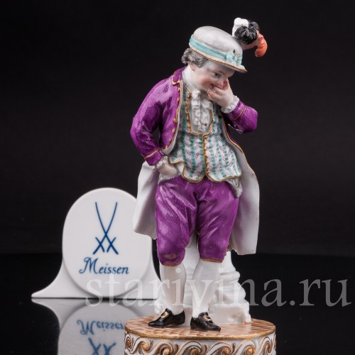 Антикварная статуэтка Смеющийся мальчик, Meissen, Германия, кон.18 - нач.19 вв.