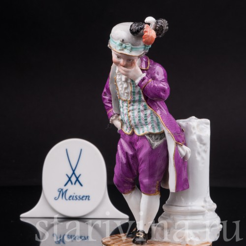 Антикварная статуэтка Смеющийся мальчик, Meissen, Германия, кон.18 - нач.19 вв.