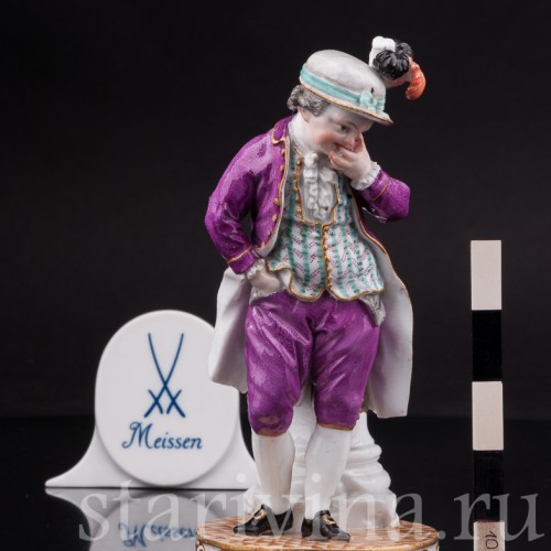 Антикварная статуэтка Смеющийся мальчик, Meissen, Германия, кон.18 - нач.19 вв.