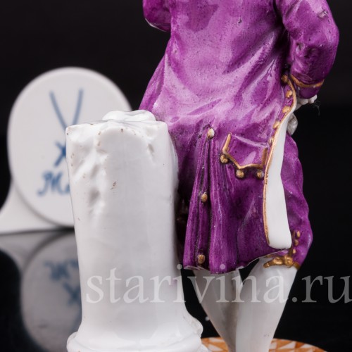 Антикварная статуэтка Смеющийся мальчик, Meissen, Германия, кон.18 - нач.19 вв.